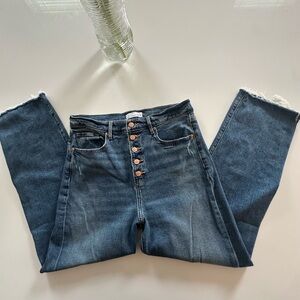 Loft button front jeans